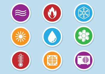 Free HVAC Icons Vector - Free vector #399683