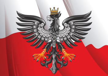 Vector Illustration of Amazing Horizontal Polish Flag - бесплатный vector #401133