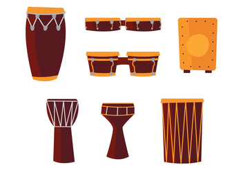 African Drums - vector #401693 gratis