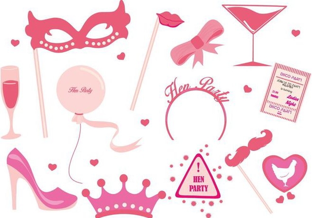 Free Hen Party Ladies Night Party Vector - Free vector #402803
