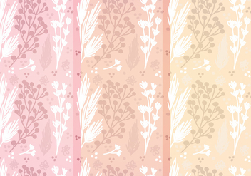 Vector Hand Drawn Floral Patterns - бесплатный vector #402913