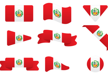 Peru Flag - vector gratuit #404713 