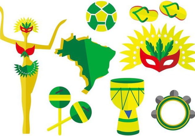 Free Brazil Element Vector Illustration - бесплатный vector #405603