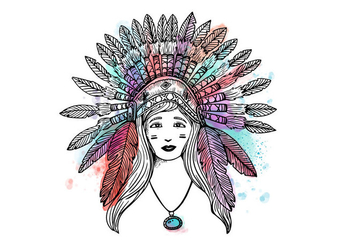 Free Indian Woman Background - Free vector #405903