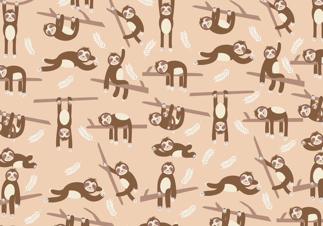 Sloth Cute Vector - Free vector #406263