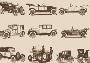 Vintage Motor Cars - Kostenloses vector #406743