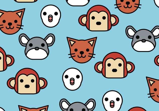 Pattern of Animals - Free vector #407263