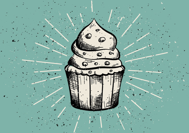 Free Vintage Hand Drawn Muffin Background - vector #408973 gratis