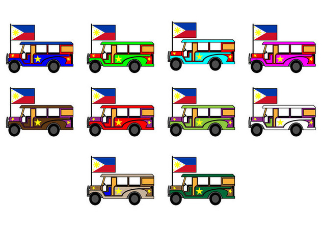 Free Philippine Jeep Icon Vector - Free vector #410313
