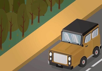 Free Jeep Illustration - бесплатный vector #410613