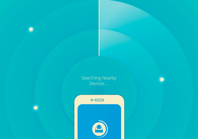 Communication To Nearby Devices Illustration - Kostenloses vector #410623