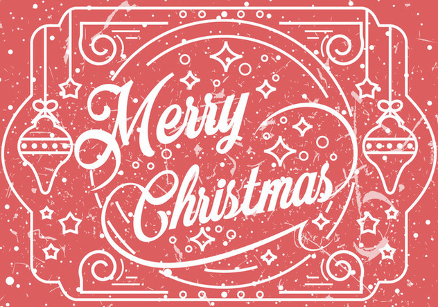 Merry Christmas Greeting Illustration - Kostenloses vector #410783