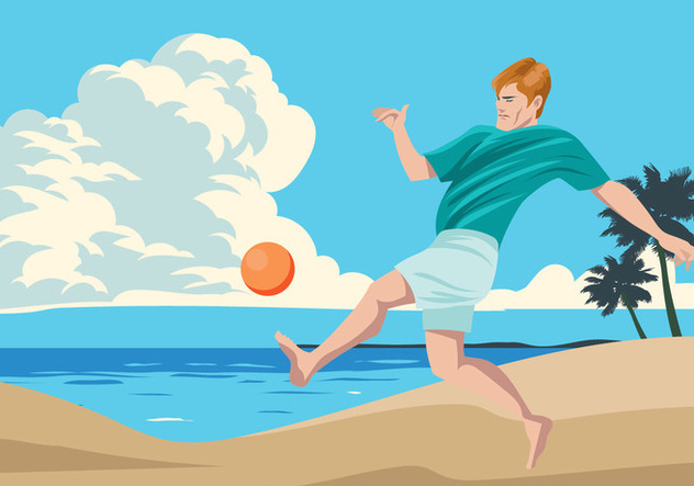 Beach Soccer Sport - Free vector #411643