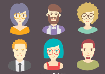 People Avatar Collection Vector Set - Free vector #413723