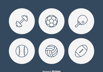 Free Sport Line Vector Icons - Free vector #414293