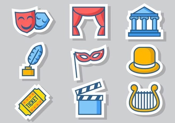 Free Theatre Icons Vector - Free vector #414783