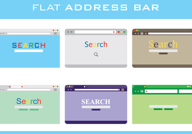 Flat Address Bar - Kostenloses vector #415003