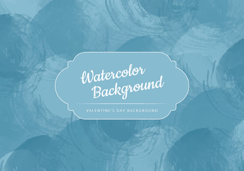 Vector Dark Blue Watercolor Background - бесплатный vector #416853