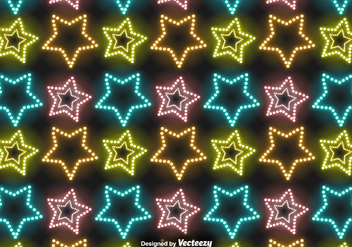 Vector Neon Stars Pattern - Kostenloses vector #417023