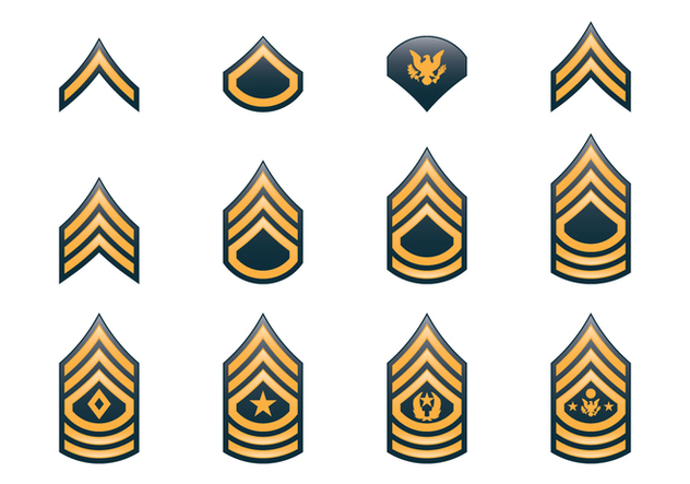 Army Rank Insignia Free Vector Download 417633 Cannypic