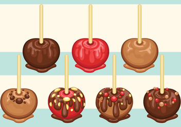 Toffee Dessert Collection - Free vector #417923