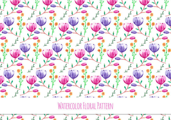 Beautiful Free Vector Floral Pattern - vector gratuit #418093 
