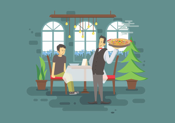 Free Paella Dinner Illustration - Free vector #418563