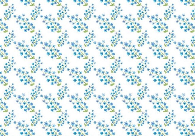 Free Vector Watercolor Blue Flowers Pattern - бесплатный vector #419473