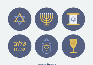 Free Jewish Vector Icons - бесплатный vector #420393