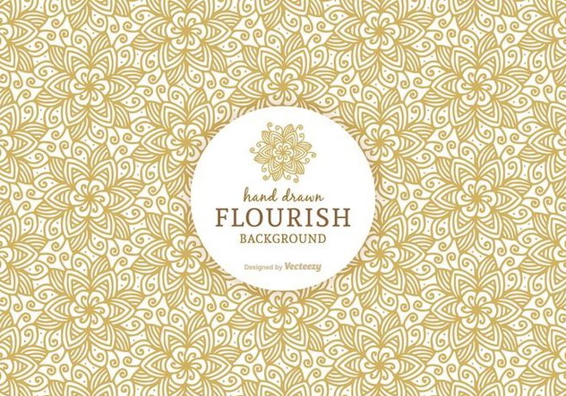 Free Ornate Flourish Vector Background - vector gratuit #420423 