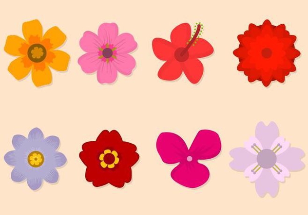 Free Flower Vector Collection - Free vector #421093