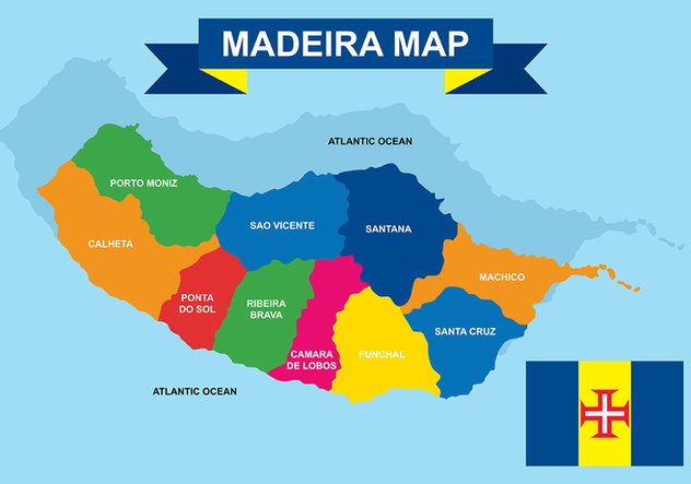 Madeira Maps Vector - бесплатный vector #421143