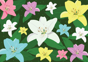 Easter Lily Vector Art - бесплатный vector #422263