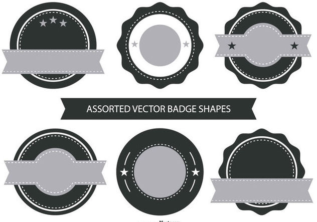 Retro Badge Shape Collection Free Vector Download Cannypic