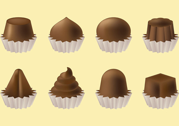 Free Chocolate Icons Vector - бесплатный vector #425663