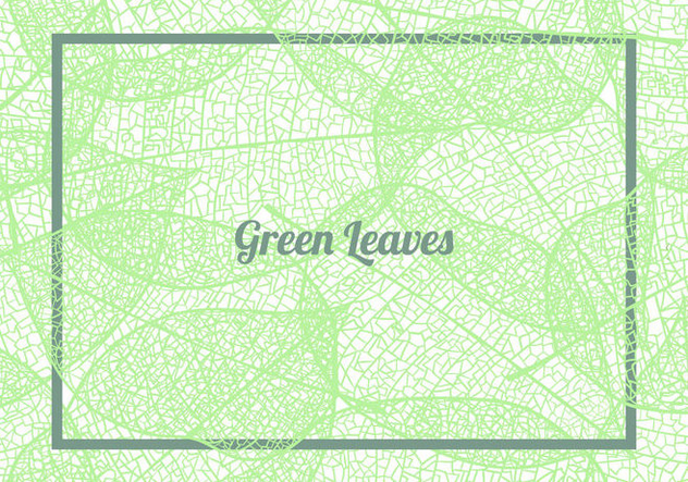 Seamless Pattern Background Of Green Leaves - vector #426463 gratis