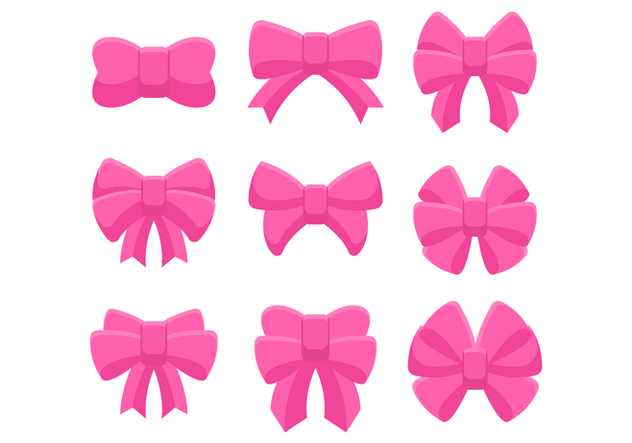 Free Hair Ribbon Collection - vector gratuit #426653 