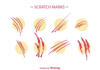 Scratch Marks Vector - Free vector #427753