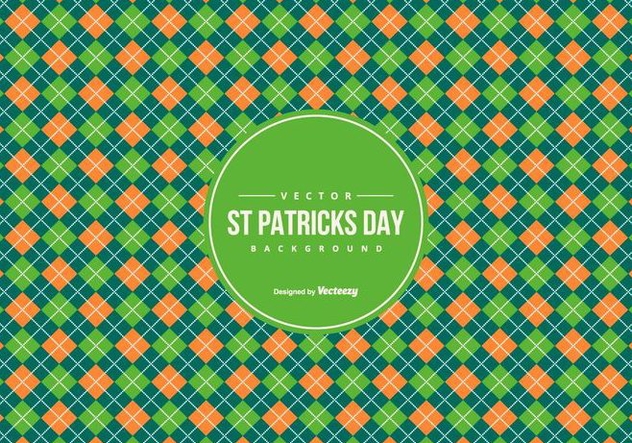 Argyle Pattern Background in St Patrick Day Colors - Free vector #428183