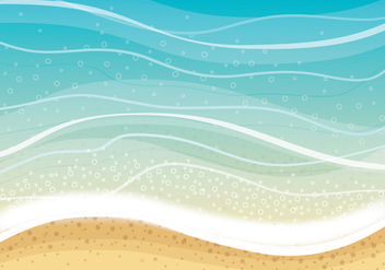 Summer Beach Playa Vector Background - vector gratuit #429043 