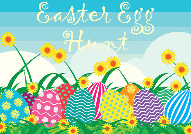 Easter Egg Hunt Background - vector #433653 gratis