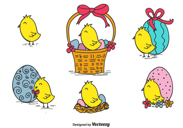 Easter Chick Vector - Free vector #433673