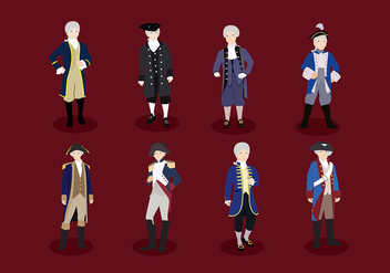 Colonial Character Free Vector - vector gratuit #433793 