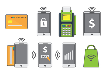 Free Mobile Payment Vector Icons - Kostenloses vector #433903
