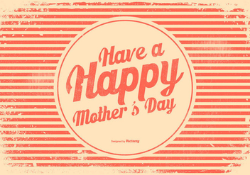 Retro Style Mother's Day Illustration - vector gratuit #434203 