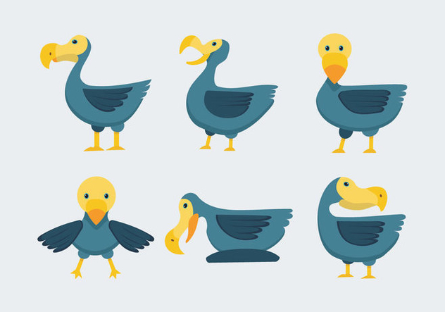 Dodo Bird Vector Illustration - бесплатный vector #434983