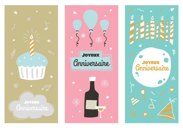 Vintage Anniversaire Vector Posters Free Vector Download Cannypic