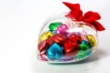 Heart shaped of chocolate candy - бесплатный image #439033