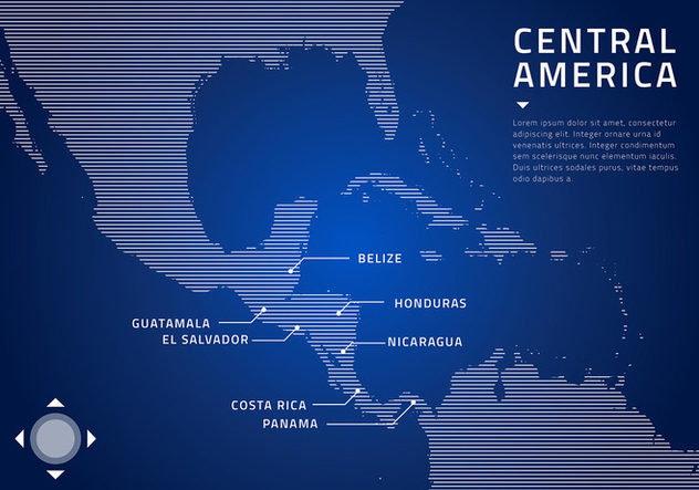Central America Map Technology Free Vector - Kostenloses vector #439903