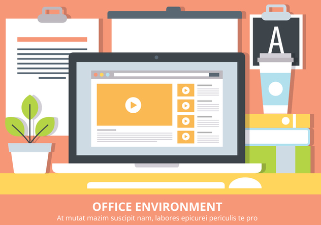 Free Flat Workstation Vector Elements - Free vector #440363